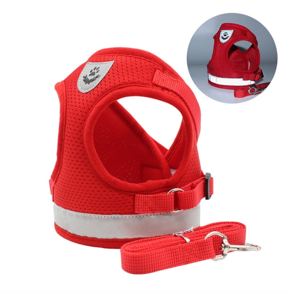 Reflective Harness Pet Vest / Leash Set - LARGE